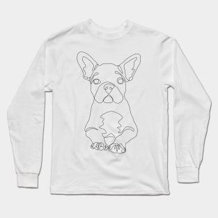 French Bulldog Line Art Long Sleeve T-Shirt